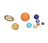 Bonbela 9PCS Modèle du Système Solaire Astronomie Science Sente éducative Toy Toy Planet Teaching Modèle pour Les Enfants avec du Matériel Vinyle Non Toxique