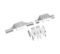 Bonbela Armure de Châssis en Acier Inoxydable, Ensemble D'armures de Châssis RC pour TRX4M 1/18 Mise à Niveau de Voiture RC
