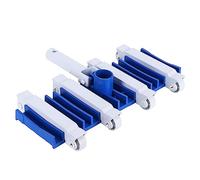 Bonbela Aspirateur de Piscine avec Roues, Outils de Nettoyage à Poignée Réglable Amovible