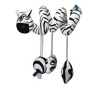 Bonbela Bébé Mignon Dessin Animé Animal Spirale Peluche Jouet Nouveau-né Noir Blanc Siège Voiture Poussette Suspendu Hochet Jouet (Style 2)
