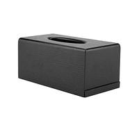 Bonbela Boîte de Tissus Rectangulaire en Bois Boîte de Tissus Rectangulaire élégance de en Bois Salon Chambre à Coucher pour la Cuisine (Noir)