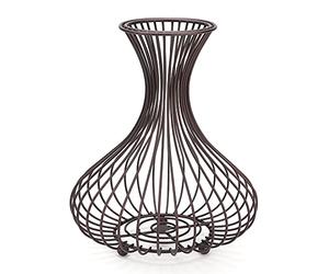 Bonbela Bouchon en liège pour bouteille de vin, support de panier de rangement, récipient de collecte de liège en fer