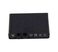 Bonbela Carte Son 12 × 10 × 3 6 Canaux, Adaptateur de Sortie SPDIF Optique Numérique Externe USB pour PC