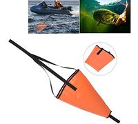 Bonbela Chaussette de Frein de Mer Drift PVC Drift Chaussette de Mer Ancre de Bué de Corde Flottante Système de Frein de à Balle Flottante pour canoë (Orange)