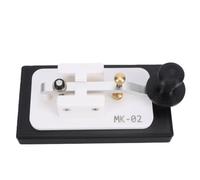 Bonbela Clé Télégraphique Manuelle CW Morse Code pour la Pratique, ABS | Base à Vis M4 pour Station à Ondes Courtes, Prise Audio 3.5mm, Portable Léger 253g, Pivot en Acier Inoxydable, Contact en