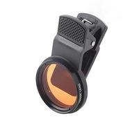 Bonbela Crimpor de Photographie de Poisson-Poisson Lentille D'aquarium Coral Lens avec Filtres à Orange Jaune pour Les Plans Rapprochés sous 8 Cm