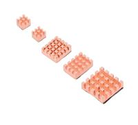 Bonbela Dissipateur Thermique en Cuivre pour CPU, Ensemble de Dissipateurs Thermiques de Refroidissement à Forte conductivité pour Pi5, 5 Pièces