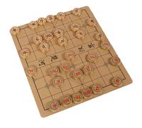 Bonbela Échecs Chinois Set Xiangqi Jeu Aluminium Traditionnel Golden Confortable Touch avec Le Jeu de Carter de Rangement pour la Collection