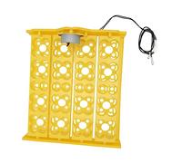 Bonbela Egg Turner Trade, Plateau d'incubateur d'oeufs de canard pour 16 œufs 16 œufs de caille éclosion, plateau en plastique pour œufs à hacheur, avec un design spacieux pour la circulation de l'air