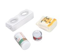 Bonbela Ensemble de Gamelles pour Chat pour Maison de Poupée 1/12, Accessoires Miniatures pour Animaux de Compagnie, Réalistes, sans Produits Toxiques, avec Résine, Plastique, Bois de (A)