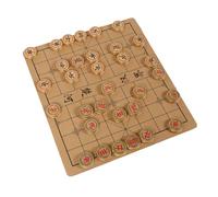 Bonbela Ensemble D'échecs Chinois Traditional Xiangqi Strategy Board Game 2 Joueurs de Voyage Jeu de Jeu avec des échecs de Plis et Une Boîte D'échecs en Or pour la Collecte de Famille