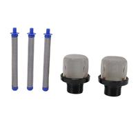 Bonbela Entrée de Pulvérisateur de PEINTURE sans Air 2PCS 288716 Entrée Absorption Absorption Verbe et 3 PCS Kit de Filtre à Pulvérisateur sans Air Lavable Réutilisable Réutilisable PEINTURE SUPPRESSE