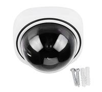 Bonbela Fausse caméra de surveillance Mock Wireless Home Security Dome Mock Caméra vidéo factice Intérieur Extérieur