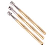 Bonbela Goupille Pogo en Laiton pour Test de PCB, Tête Concave de | Construction en Laiton Durable et Résistante à L'usure, Longueur Totale de 33,35 Mm, Compatible avec les Tests de Rodage et