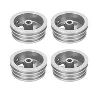 Bonbela Jante de Roue de Voiture sur Chenilles RC, 4 Pièces, Structure Robuste en Alliage D'aluminium, Jante de Moyeu de Roues D'aspect élégant pour Voiture MN82 RC avec Installation pour LC79