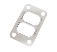 Bonbela Joint Turbo à Entrée Divisée Ensemble de Joints Turbo à Double Défilement en Acier Inoxydable Joint de de Turbine à 4 Boulons avec Joints en Papier de Vidange D'huile pour les