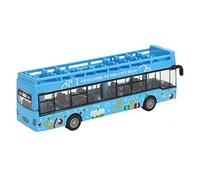 Bonbela Jouet de bus en alliage - Haute simulation - Jouet de bus urbain avec véhicule de recul - 15 x 5 x 3,5 cm - Sûr, robuste, développement des capacités sensorielles