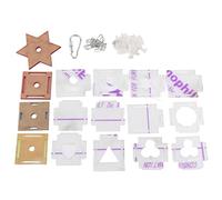 Bonbela Jouet de Recherche de Nourriture pour Perroquets, Hexagone en Acrylique, Détachable, Facile à Transporter, Jouet à Mâcher pour Oiseaux avec Kit de Vis, Fournitures pour an