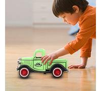 Bonbela Jouet de Voiture à Tirer en Alliage, Modèle de Véhicule moulé sous Pression Résistant aux Chocs avec Lumière et Son, pour Les Collections, Cadeaux, Produits de Bijouterie (Verte)