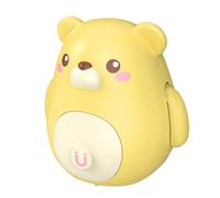Bonbela Jouet d'ours mignon balançoire magnétique enfants animaux dessin animé décor jeux quotidiens activités parent-enfant (jaune)
