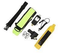 Bonbela Kit de réservoir de plongée 0,5 L en alliage d'aluminium avec instrument lumineux et soupape de décharge de pression pour équipement de plongée sous-marine
