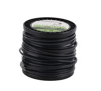 Bonbela Ligne de à Corde à Corde à Quadrate de 3,3 Mm Ligne de à Chaîne élevée Efficacité de élevée Lowe Quadrate Black Trimmer pour la Plupart des Tondeuses à Pelouse (50m)