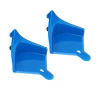 Bonbela Lot de 2 guides de tuyau de voiture, enrouleur de pneu pour éviter le pincement des conduites d'eau, outils de détail, cale d'insertion pour le lavage de voiture, bleu, matériau ABS, convient