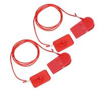 Bonbela Lot de 2 interrupteurs de sécurité universels pour machine de course - Serrure magnétique - Accessoire universel - Pince rectangulaire