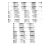 Bonbela Lot de 250 clous pour fer à cheval en acier doux, haute résistance à la traction, fabriqués avec précision avec une bonne élasticité, pour clouer en alliage d'aluminium (E2)