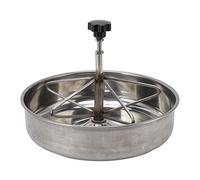 Bonbela Mangeoire pour porcs en acier inoxydable pour porcs nourriture porcelets alimentation plaque de porc nourriture auge ferme animal poultry livestock outil d'alimentation (L)