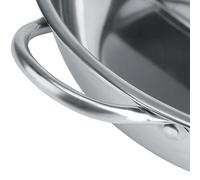 Bonbela Marmite en Acier Inoxydable, Marmite de Séparation Double Saveur Extra épaisse 27/29/31 Cm avec Poignée Creuse, pour Cuisinière à Induction, Four à Gaz, Four électrique, Plaque (30 cm)