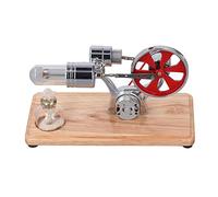 Bonbela Modèle de Moteur de Moteur Stirling Modèle Physique Scientifique Stirling Kit de avec 4 Patins Antidérapants pour Les Projets Scientifiques Démonstrations