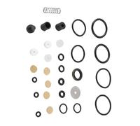 Bonbela Pièces de Rechange pour Compresseur D'Air PCP, Bague d'étanchéité en Métal PVC, Jeu de Segments de Piston avec 14 Bagues d'étanchéité, 2 Segments de Piston de Pompe à Air, 5