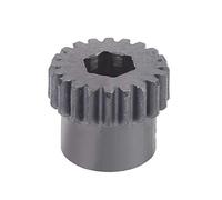 Bonbela Pignon de 8 Mm, 20 Dents, Alésage Hexagonal, Pièces de Robot Industriel en Acier moulé avec Arbre REX de 8 Mm, compatibilité pour un Entraînement Positif