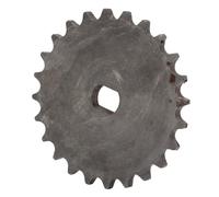 Bonbela Pignon de moteur en acier au carbone 420 24T Trou en H Roue de chaîne de moteur de haute précision pour moteurs sans balais avec centre brossé