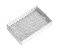 Bonbela Plateau de Rangement pour Pièces de Montre, Cadre en Aluminium, Organisateur D'outils de Nettoyage en Maille d'acier avec Plusieurs Trous pour Un Drainage Efficace, pour Les