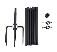 Bonbela Polaire de Pôle de Pole de Pôle de 10 Pieds Polaire à la Cour Extérieur Pole Extérieur Plôpole Heavy Duty en Acier Inoxydable avec 5 Dent