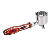 Bonbela Porte-filtre à café de 51 Mm avec Poignée en Bois, Acier Inoxydable | Becs Doubles, Trois Oreilles, Adaptés à EC9155/EC9355/EC9665, Acier Inoxydable 304