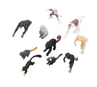 Bonbela Premier Ministre Monkey Figure 14 × 7 × 4 10 Pièces Hose Monkey Network Orangutan Lemur Modèle Décoration Animale Décoration de Singe Premier Ministre