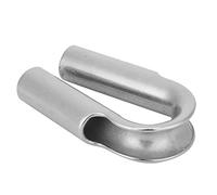 Bonbela Protecteur de Câble de Manchon de Corde de Treuil de dé à Coudre de Tube en Acier Inoxydable 304 6 Mm 7 Mm 8 Mm 10 Mm 12 Mm 15 Mm 18 Mm 20 Mm 22 Mm 24 Mm à Haute Résistance pour (15mm 1