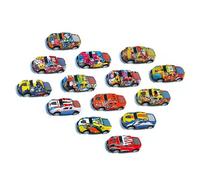 Bonbela Pullback Car Toy Wurloy Doodle Voiture de vélo flexible Modèle Boy Girl (type de course)