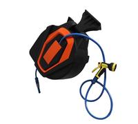 Bonbela Rouleau de tuyau d'eau murale, 10 capuche à motifs, 1/2" - Pince rotative ID 180 °, rembobinage automatique, serrure de longueur pouvant être emballée avec des bobines de retour.