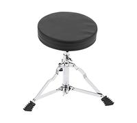 Bonbela Siège de Tambour Réglable en Hauteur avec Manchons en Caoutchouc Antidérapants et Conception Pliable pour Batteurs avec Poids de Roulement de 150 Kg