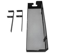 Bonbela Six plateaux de gestion de câbles en acier au carbone - Bureau de travail pour bureau de travail Six paniers de rangement Câble pour maison de bureau à la campagne, noir