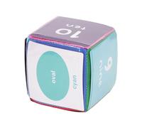 Bonbela Soft Form Game Dice DIY Educational Game Dice Toy Toy 6 côtés Clear Card Bag 3,9 pouces