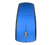 Bonbela Souris sans Fil Ergonomique Souris sans Fil 2,4 G Souris Optique 2,4 GHz avec Design Portable Fin Roue à 3 Touches à Quatre Directions 1600 DPI pour Ordinateur Portable, Bureau, (Bleue)