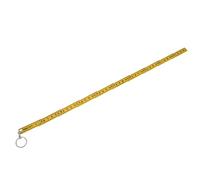 Bonbela Stick Mètre Pliant 2pcs ABS Règle de Pliage Portable 0,5 M Règle Pliable avec Anneau de clé pour les Carreaux de Pose de Menuiserie (Jaune)