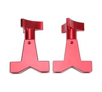 Bonbela Support de Tube pour Cric à Levage élevé Support de Tube Réglable Universel pour Tube carré ou Rond de 1 à 2,5 Pouces avec Matériel en Aluminium et Acier Inoxydable 6061 T6 (Rouge)