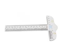Bonbela T Règle Inch CM Scale Souverain Règle à Mesurer le Souverain Rédacteur en Acrylique Transparent avec des Marques à Contraste élevé pour la Rédaction D'art Rédaction de