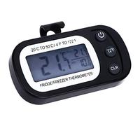 Bonbela Thermomètre de Congélation de Réfrigérateur Numérique Moins20 à 50 ℃ Grand Thermomètre à Réfrigérateur D'affichage LCD IPX3 Imperméable avec Dos Magnétique